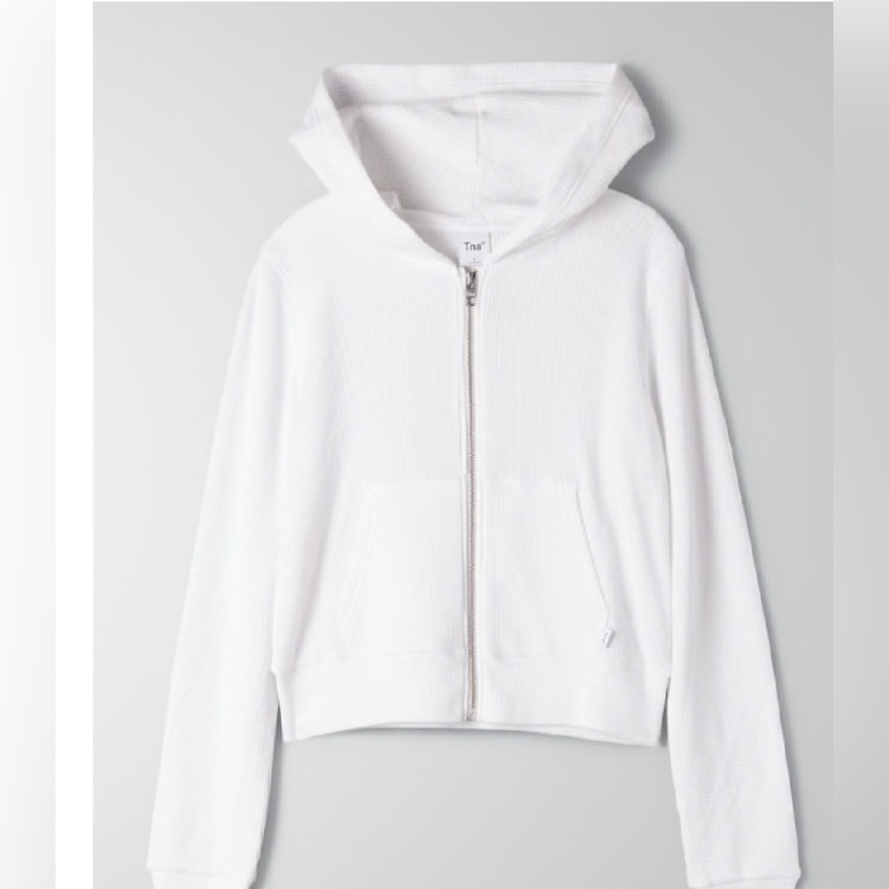 Aritzia White Crew Neck Sweater